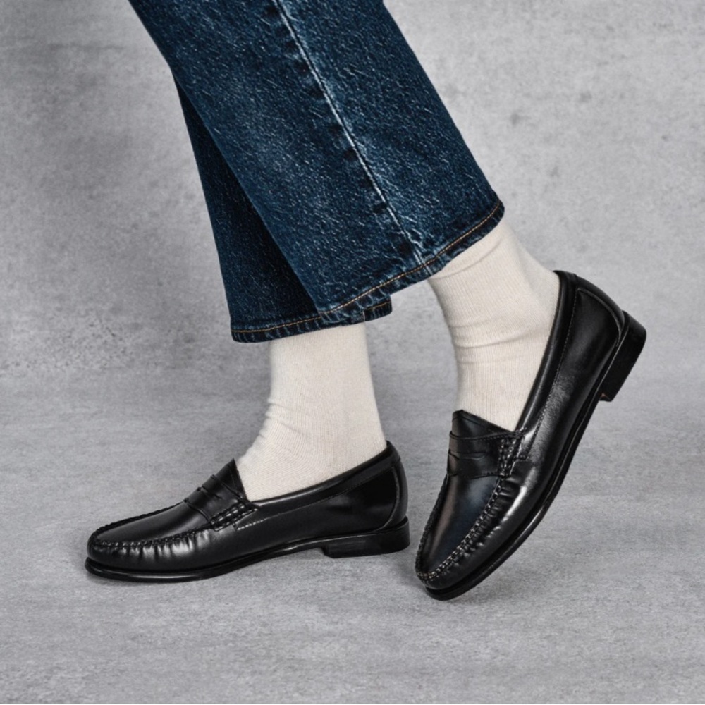 G.H. Bass & Co. Black Whitney Leather Loafers